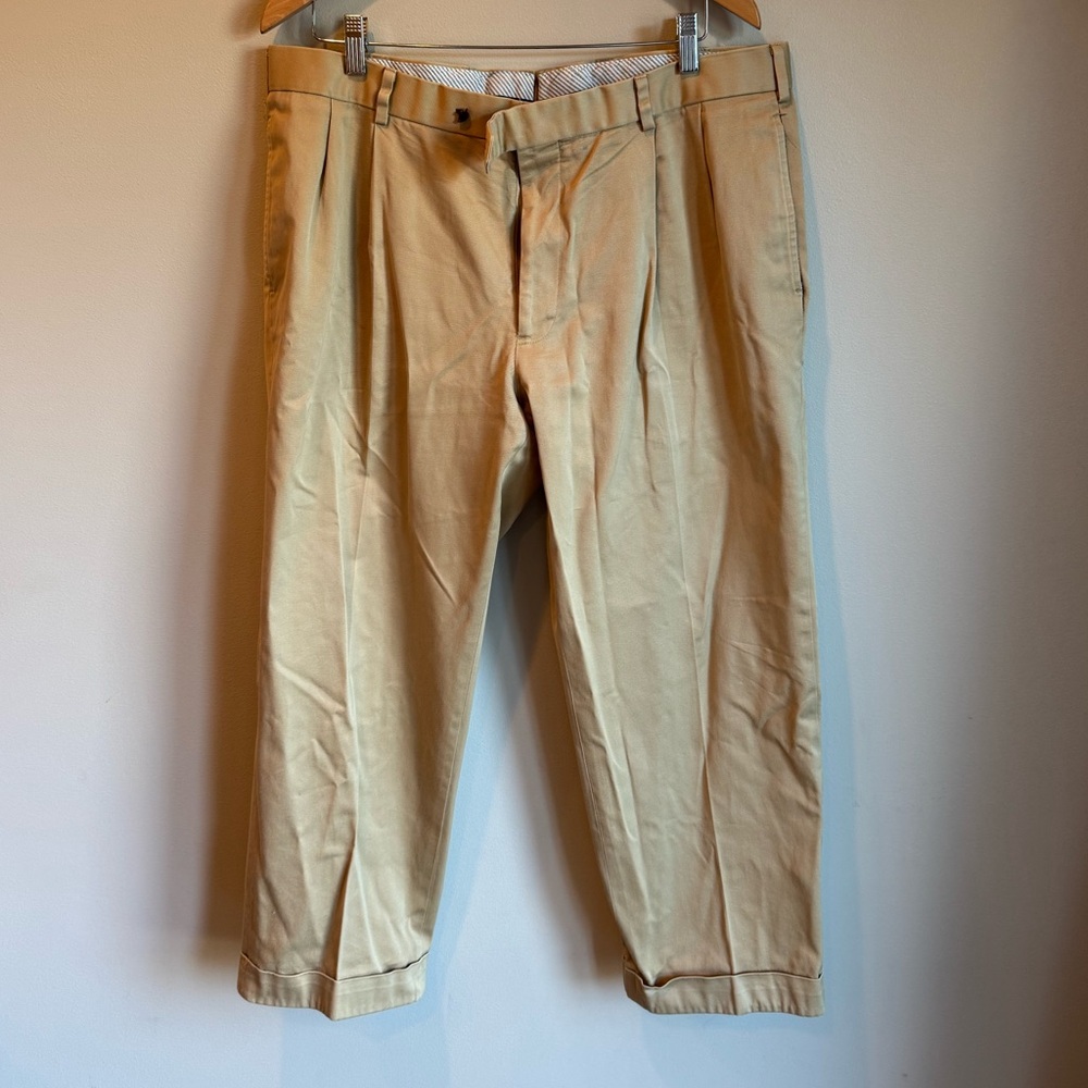 Men's‎ Brooks Brothers 1818 Madison Dress Khaki Pants Size 38 x 30